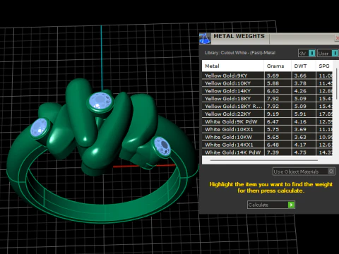 Modern Twist Knot Diamond Ring 3D Print Model