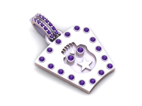 Cartoon Faces Pendant 3D Print Model