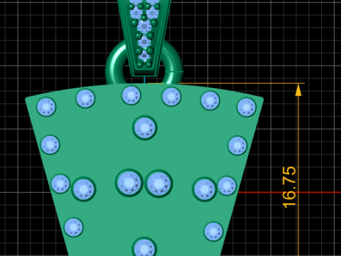 Gold Faces Pendant 3D Printable Model 3D प्रिंट मॉडल