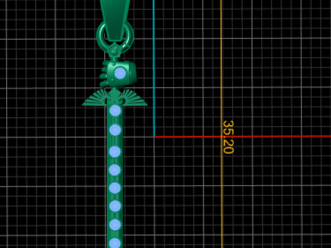 Diamond Gold Pendant 3D Printable Model 3D 프린트 모델