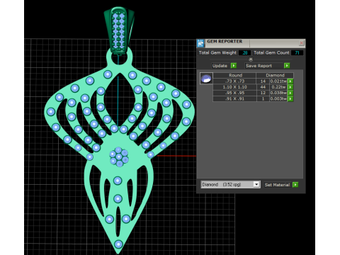 Gold Faces Pendant 3D Printable Model Model do druku 3D