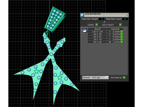 GITTAR Gold Pendant 3D Printable Model Modelo de impresión 3D