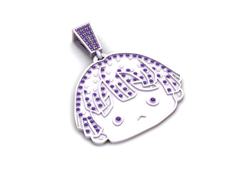 Baby boy gold pendant Modello di stampa 3D