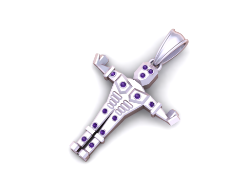 Men Women Hip Hop Angel PENDANT 3D प्रिंट मॉडल