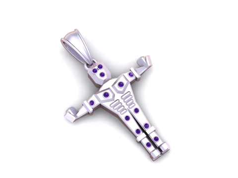 Men Women Hip Hop Angel PENDANT 3D प्रिंट मॉडल