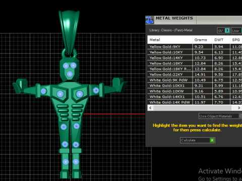 Men Women Hip Hop Angel PENDANT 3D Print Model