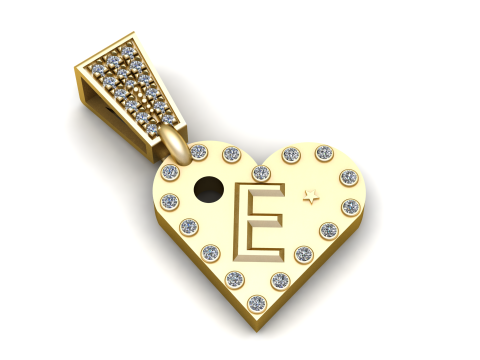 Letter Sliders Cham pendant Modèles 3D en vedette