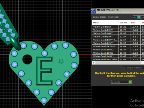 Letter Sliders Cham pendant Modèles 3D en vedette
