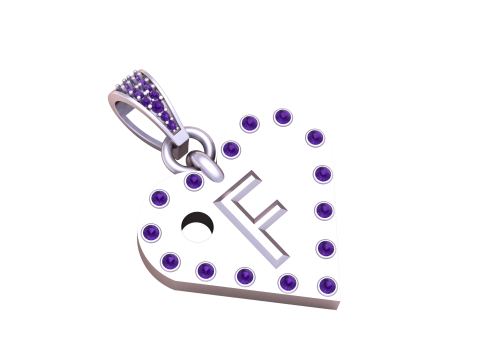 Delicato ciondolo in oro Modello di stampa 3D