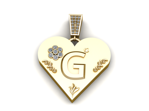 Buy Yellow Gold pendant 3Dプリントモデル