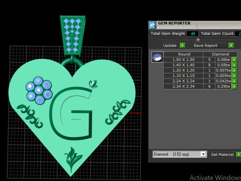 Buy Yellow Gold pendant 3Dプリントモデル
