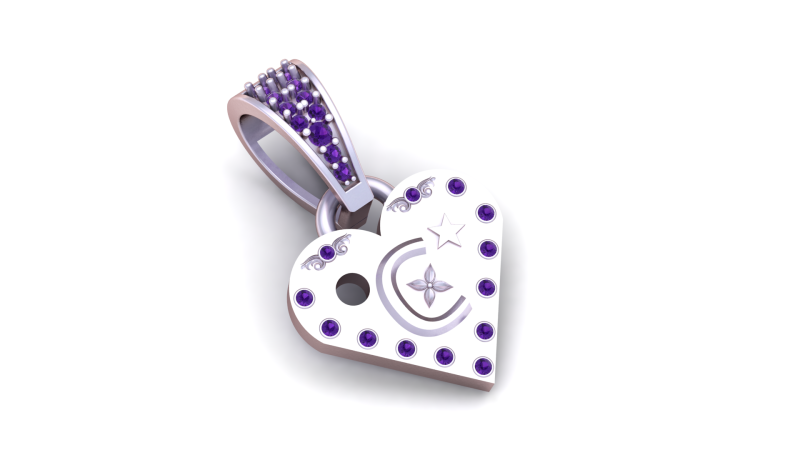 C 3d printable model PENDANT 3D Baskı Modeli .c4d .max .obj .3ds .fbx .stl .blend