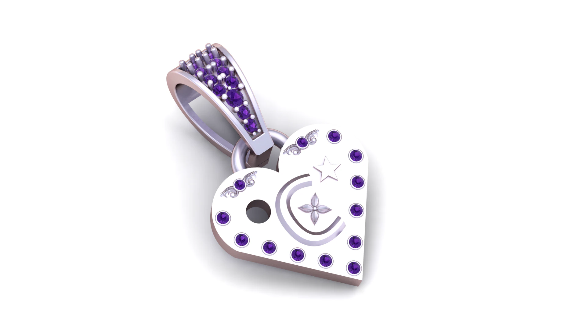 C 3d printable model PENDANT 3D Print Model .c4d .max .obj .3ds .fbx .stl .blend 