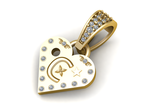 C 3d printable model PENDANT 3D Baskı Modeli