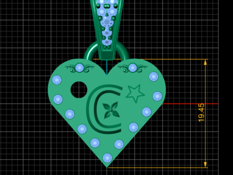 C 3d printable model PENDANT 3D Baskı Modeli