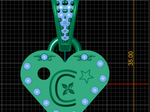 C 3d printable model PENDANT 3D Baskı Modeli