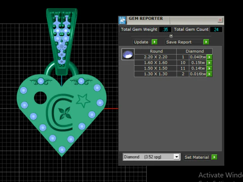 C 3d printable model PENDANT 3D Print Model