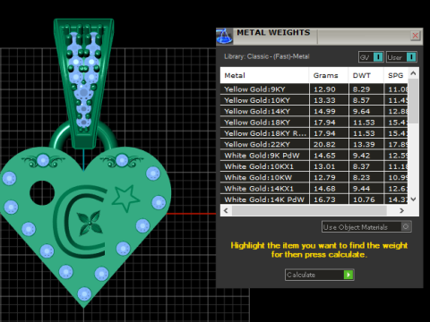 C 3d printable model PENDANT 3D Baskı Modeli