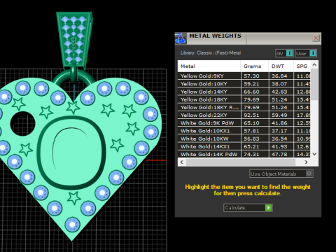 O GOLD HAEART PENDANT Modèles 3D en vedette