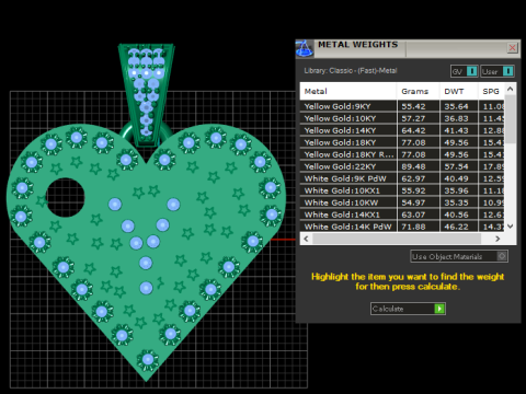 Y GOLD HEART PENDANT 3D Druckmodell