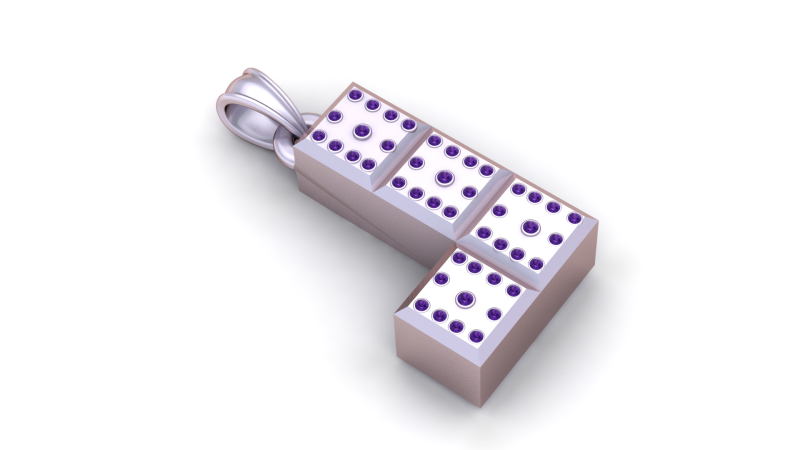 FLATE GOLD PENDANT Modello di stampa 3D .c4d .max .obj .3ds .fbx .stl .blend 