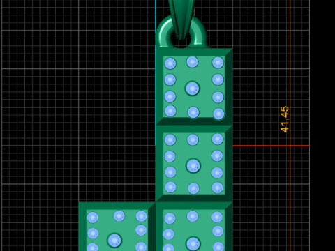 FLATE GOLD PENDANT 3D Print Model