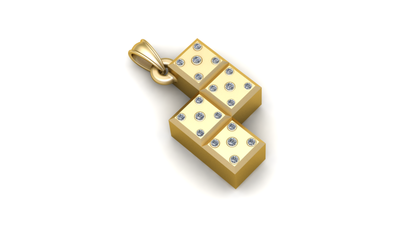 GAMES BOX GOLD PENDANT Modelo de Impressão 3D .c4d .max .obj .3ds .fbx .stl .blend