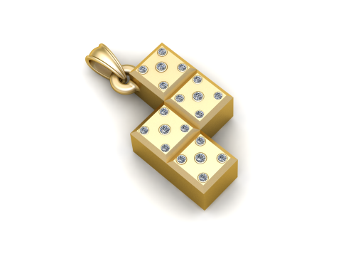 GAMES BOX GOLD PENDANT Model do druku 3D