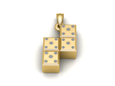 GAMES BOX GOLD PENDANT 3D Print Model