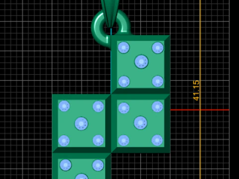 GAMES BOX GOLD PENDANT 3D Print Model