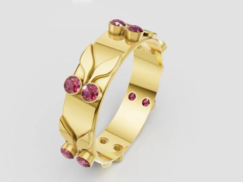 ブレスレット ゴールド ペンダント 3Dプリントモデル