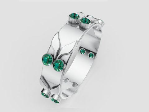 BRACELET GOLD PENDANT 3D Print Model