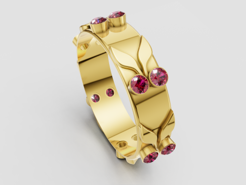 BRACELET GOLD PENDANT 3D Print Model