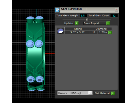 BRACELET GOLD PENDANT 3D Print Model