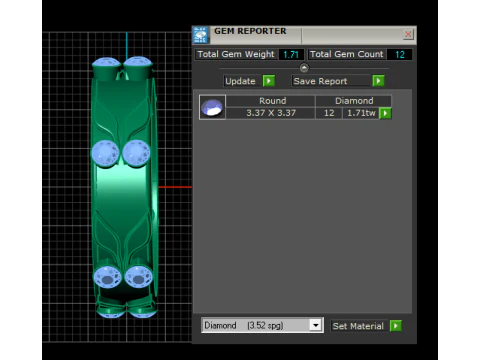 BRACELET GOLD PENDANT 3D Print Model