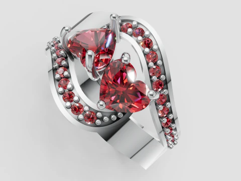 ゴールドリング 3Dプリントモデル