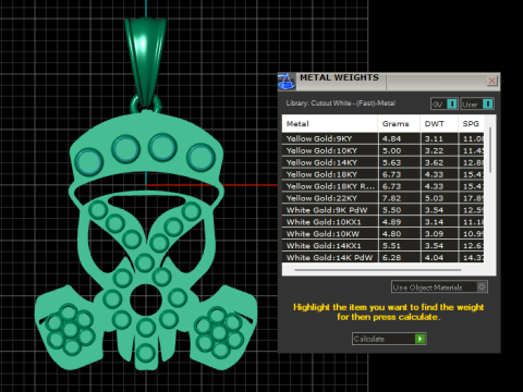 SKULL DANGEROUS PEDANT Modello di stampa 3D