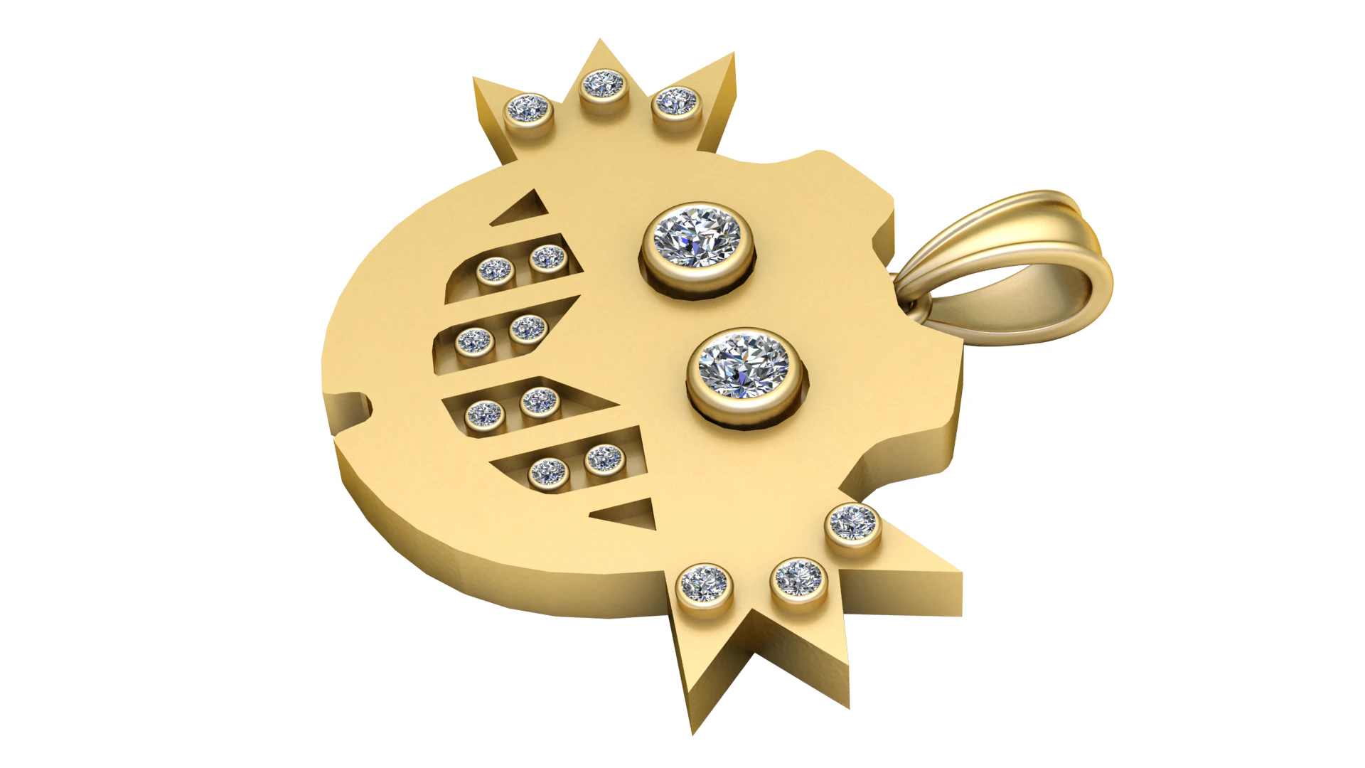 FUNNY FACES PENDANT 3D Print Model .c4d .max .obj .3ds .fbx .stl .blend
