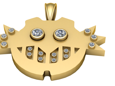FUNNY FACES PENDANT 3D Baskı Modeli