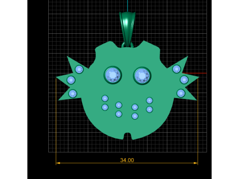 FUNNY FACES PENDANT 3D Baskı Modeli
