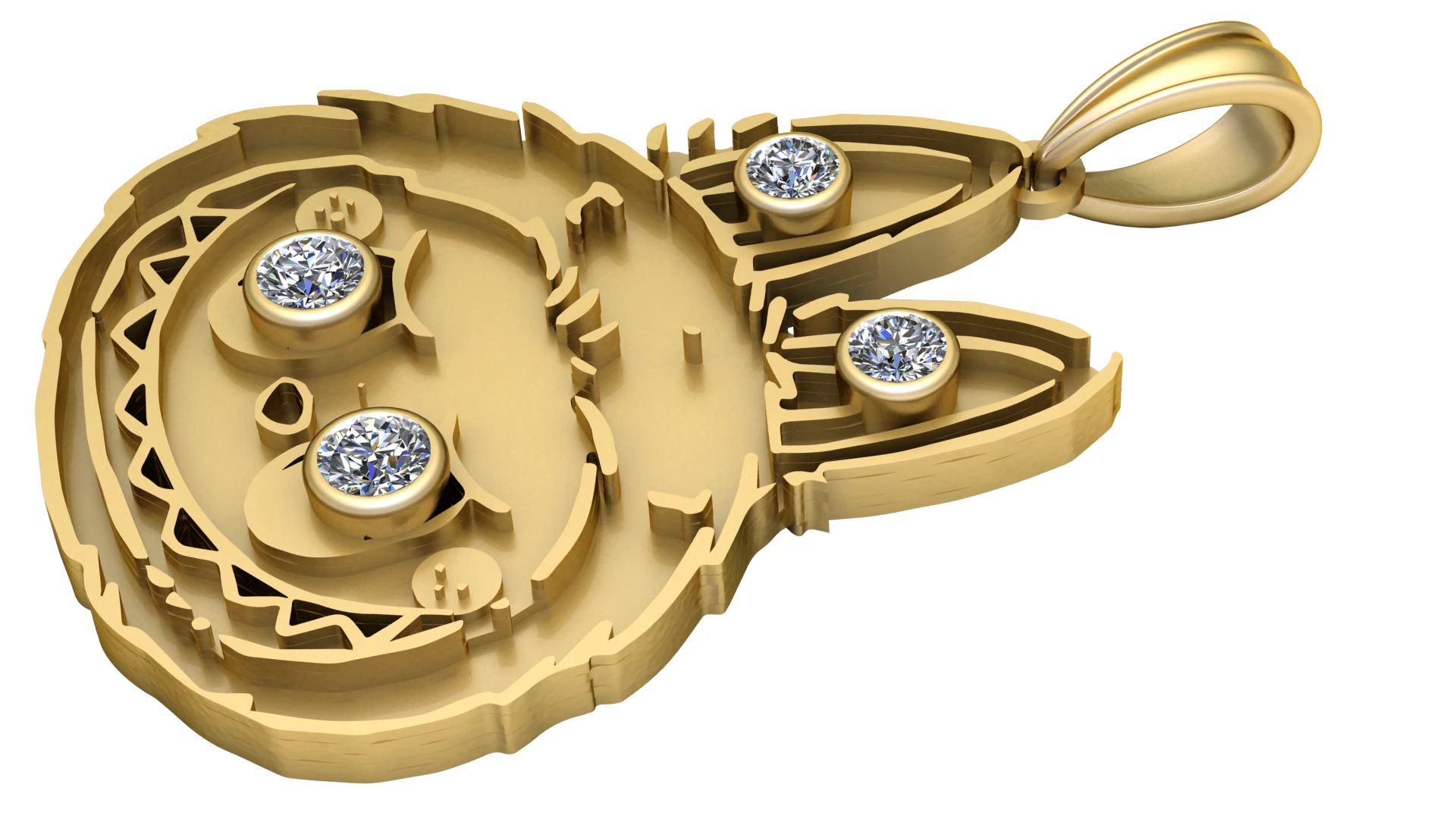 Animal FUNNY PENDANT 3D Print Model .c4d .max .obj .3ds .fbx .stl .blend 