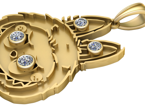 Animal FUNNY PENDANT 3D Print Model