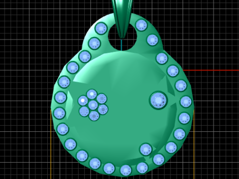 STARS GOLD PENDANT 3D Print Model