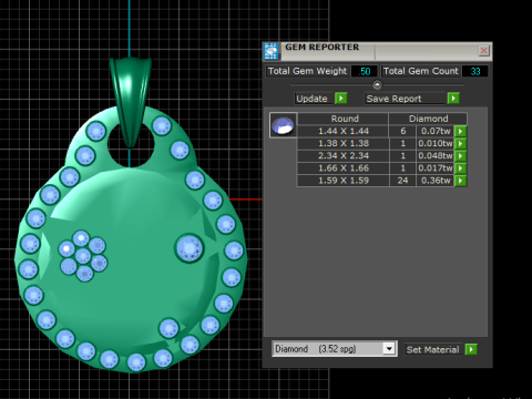 STARS GOLD PENDANT 3D Print Model