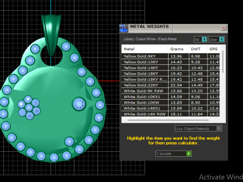 STARS GOLD PENDANT 3D Print Model