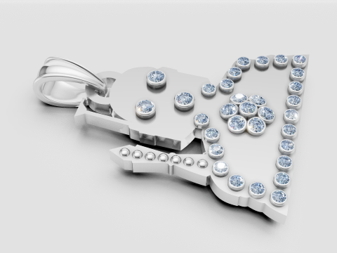 MEN GOLD PENDANT 3D Принт Модель