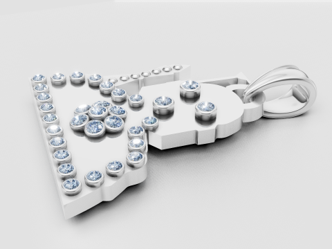 MEN GOLD PENDANT 3D Принт Модель
