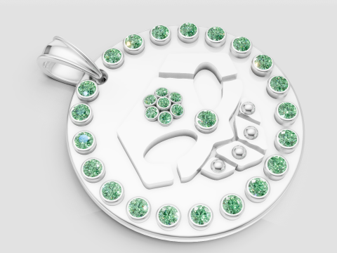 SKULL FACES PENDANT Modello di stampa 3D