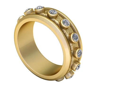 Bracelet GOLD PENDANT 3D Print Model