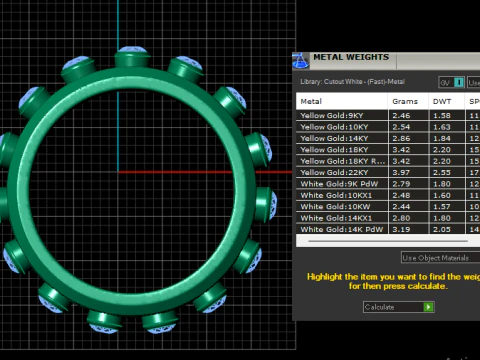 Bracelet GOLD PENDANT 3D Print Model